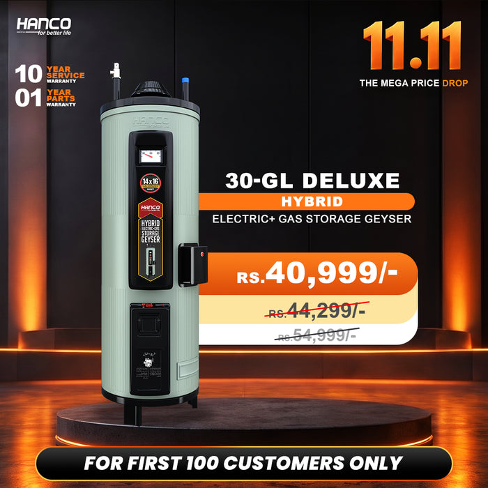 30-GL Deluxe Hybrid Electric+ Gas Storage Geyser