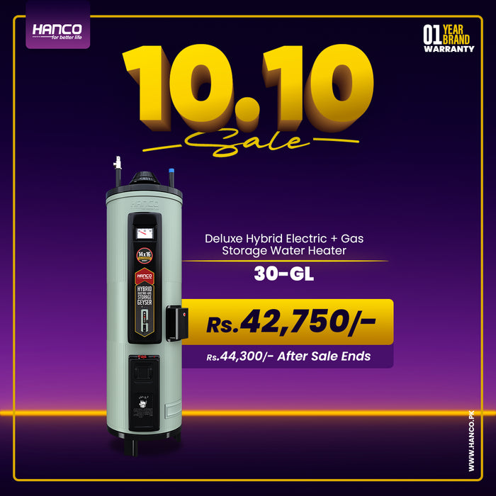 30-GL Deluxe Hybrid Electric+ Gas Storage Geyser