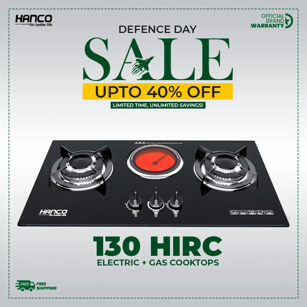 Electric + Gas Cooktops -HIRC-130