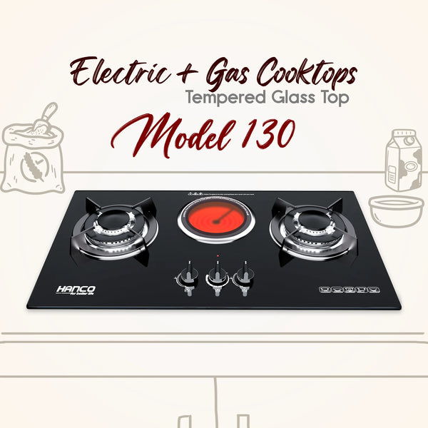 Electric + Gas Cooktops -HIRC-130