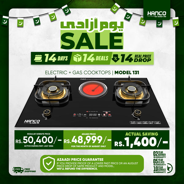 Electric + Gas Cooktops -HIRC-131