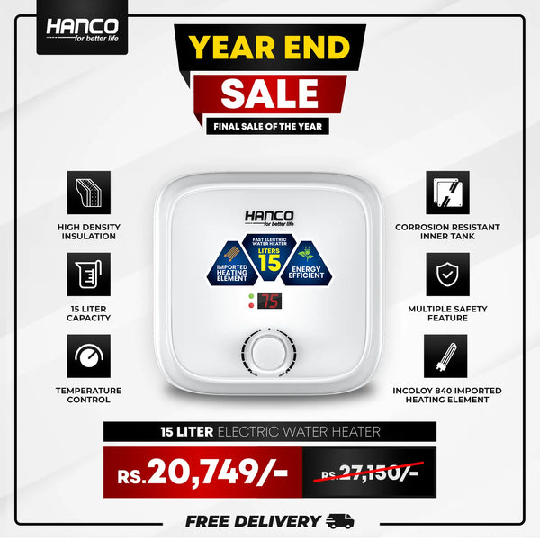 Fast Electric Water Heater – 15 Liters