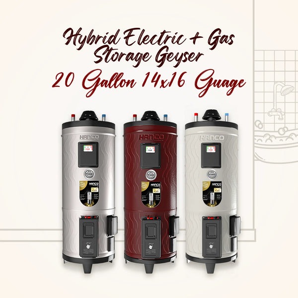 20-GL 14x16 Hybrid Electric + Gas Storage Geyser