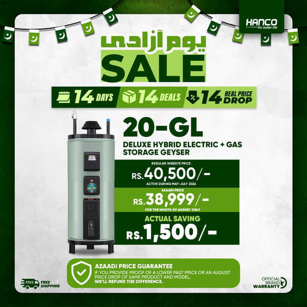 20-GL Deluxe Hybrid Electric + Gas Storage Geyser