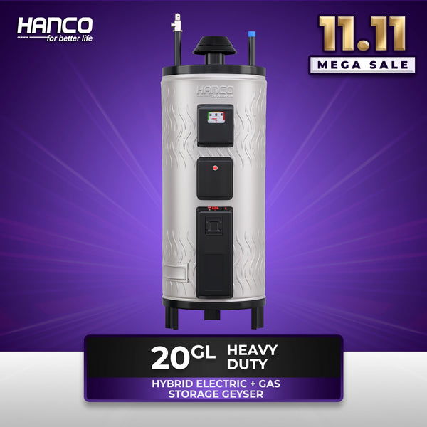 20-GL Heavy Duty Hybrid Electric+ Gas Storage Geyser