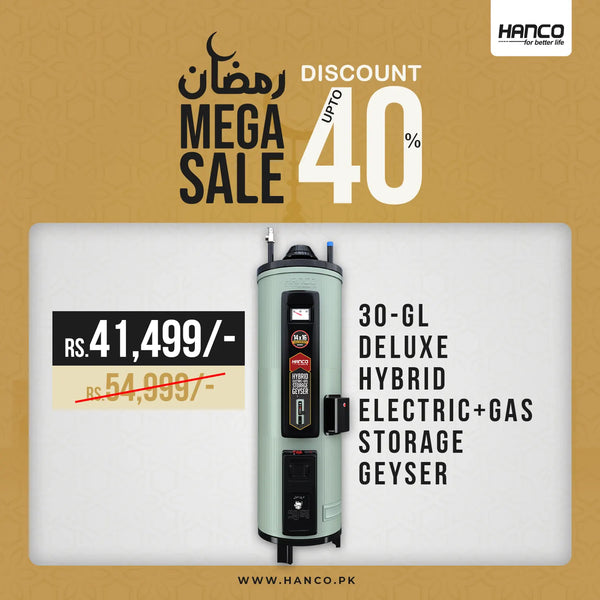 30-GL Deluxe Hybrid Electric+ Gas Storage Geyser