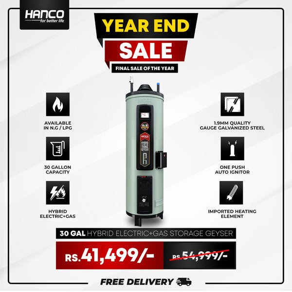 30-GL Deluxe Hybrid Electric+ Gas Storage Geyser