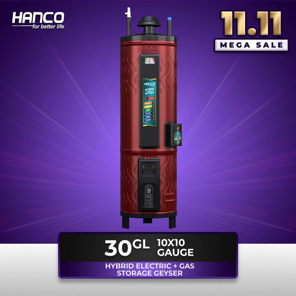30-GL Heavy Duty  Hybrid Electric+ Gas Storage Geyser