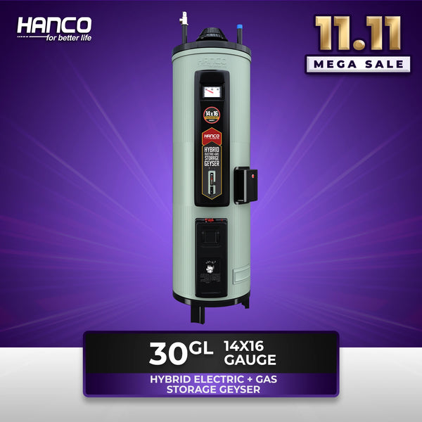 30-GL Deluxe Hybrid Electric+ Gas Storage Geyser