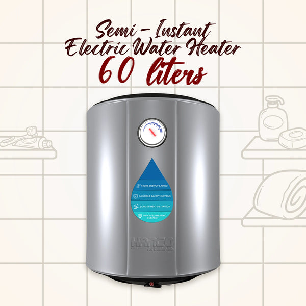 Semi Instant Electric Water Heater - 60 Liters Body Size - Smart Electric Geyser