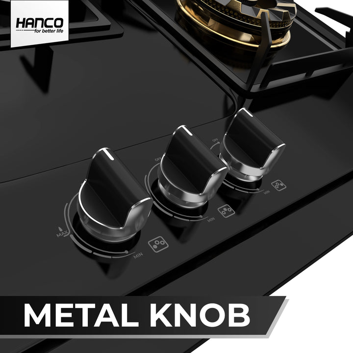 Hanco Hanco Model 754 FB 3-Burner Stainless Steel Gas Hob