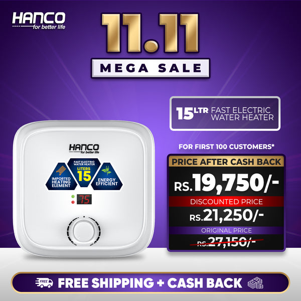 Fast Electric Water Heater – 15 Liters