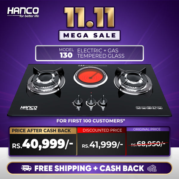 Electric + Gas Cooktops -HIRC-130