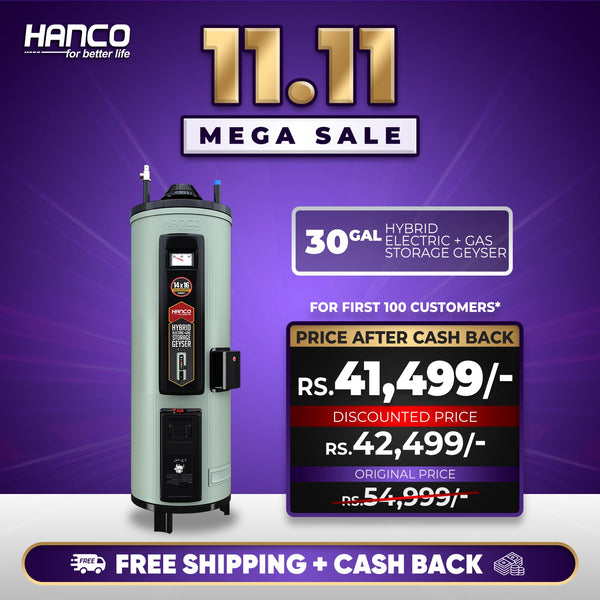 30-GL Deluxe Hybrid Electric+ Gas Storage Geyser