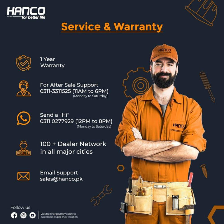 Hanco Hanco 10 Liters Instant Water Heater - Model 1010- B Dual Ignition - G